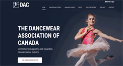 Desktop Screenshot of dancewear.ca