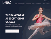 Tablet Screenshot of dancewear.ca