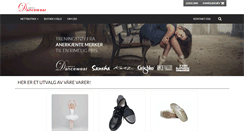 Desktop Screenshot of dancewear.no