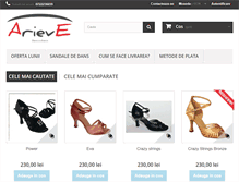 Tablet Screenshot of dancewear.ro